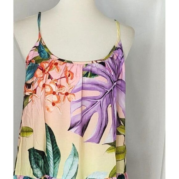 PQ SWIM Maxi Dress Aaron Floral Lavender Oasis Resortwear NEW - Picture 5 of 10